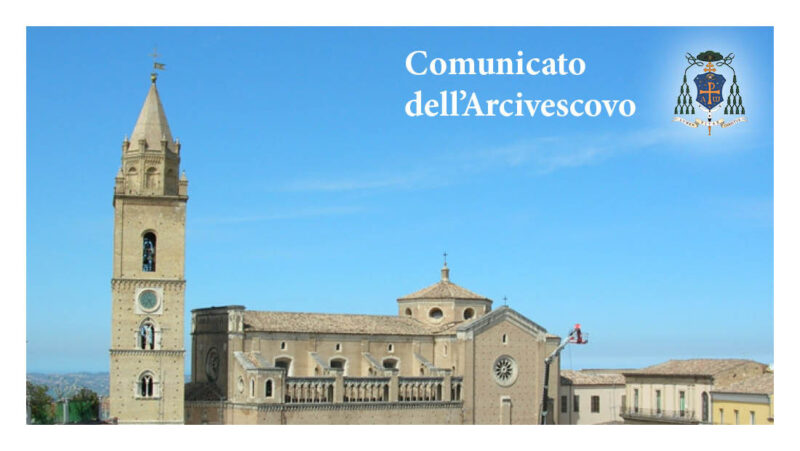 Comunicato dell'Arcivescovo